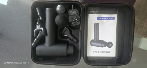 Massage gun with attachments - gun,