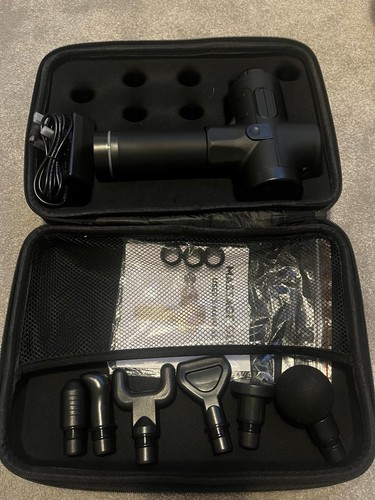 Massage gun with attachments - gun,
